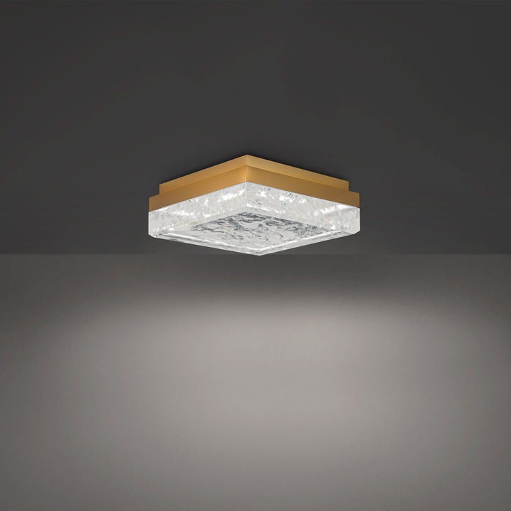 Schonbek Beyond  Whisper 12in Flush Mount Ceiling Flush Mounts Schonbek Beyond Aged Brass OPTIC HAZE 