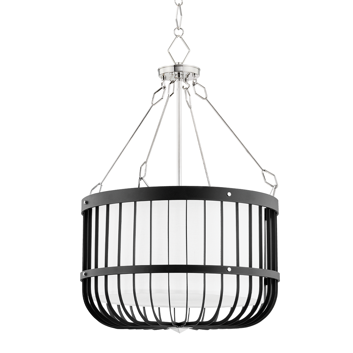 Hudson Valley Lighting Landon Lantern Lantern Hudson Valley Lighting Polished Nickel/black  