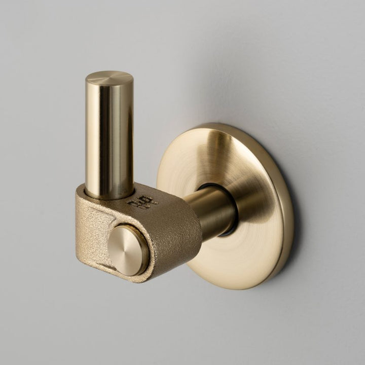 Buster + Punch Cast Hook | OS Cabinet Hardware Buster + Punch Brass  