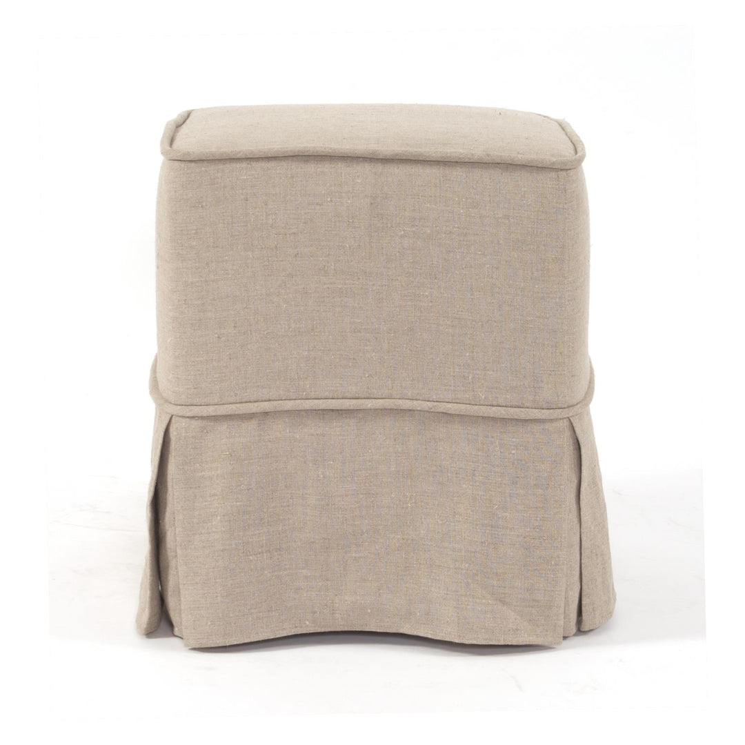 Howard Elliott Collection Universal Cube Cover Linen Slub Natural - Skirted (Cover Only)  Howard Elliott Collection   