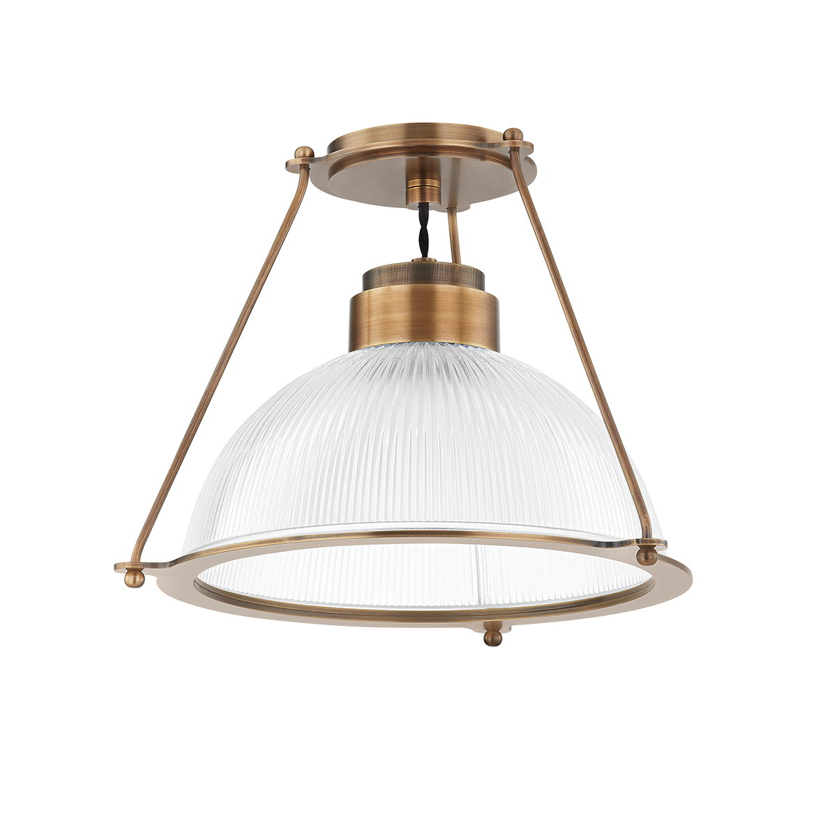 Troy Lighting GLINT Semi Flush Semi Flush Troy Lighting PATINA BRASS 15x15x11 