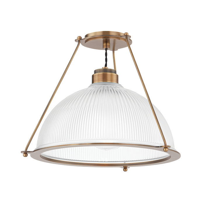 Troy Lighting GLINT Semi Flush Ceiling Semi Flush Mounts Troy Lighting PATINA BRASS 17.75x17.75x13 