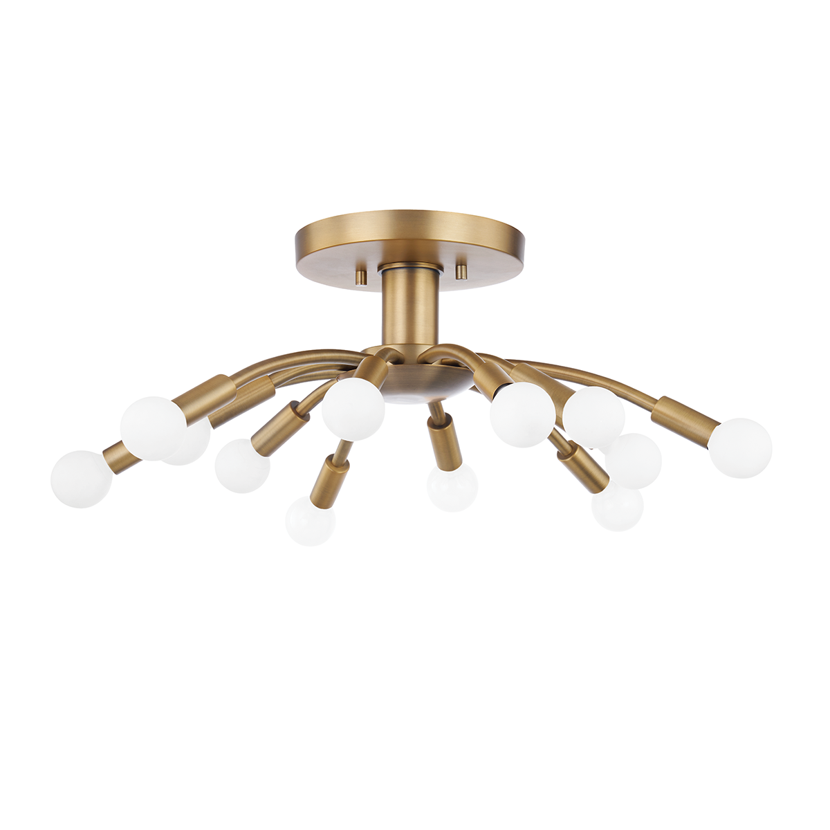 Troy Lighting Tristan Semi Flush Semi Flush Troy Lighting PATINA BRASS 25x25x9 