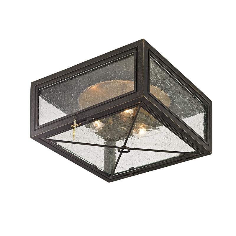 Troy Lighting Randolph Flush Mount Flush Mount Troy Lighting VINTAGE BRONZE 13x13x6.75 