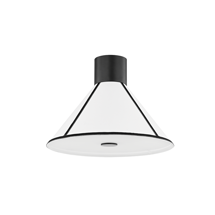 Troy Lighting Forrest Semi Flush Ceiling Semi Flush Mounts Troy Lighting SOFT BLACK 18x18x13.25 