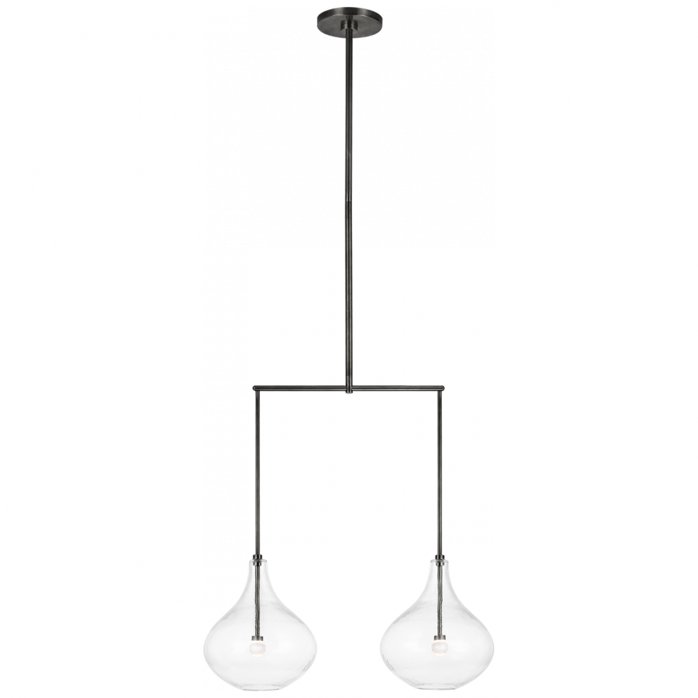 Visual Comfort & Co. Lomme Small Linear Chandelier Chandeliers Visual Comfort & Co.   