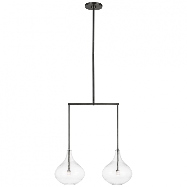 Visual Comfort & Co. Lomme Small Linear Chandelier Chandeliers Visual Comfort & Co.   