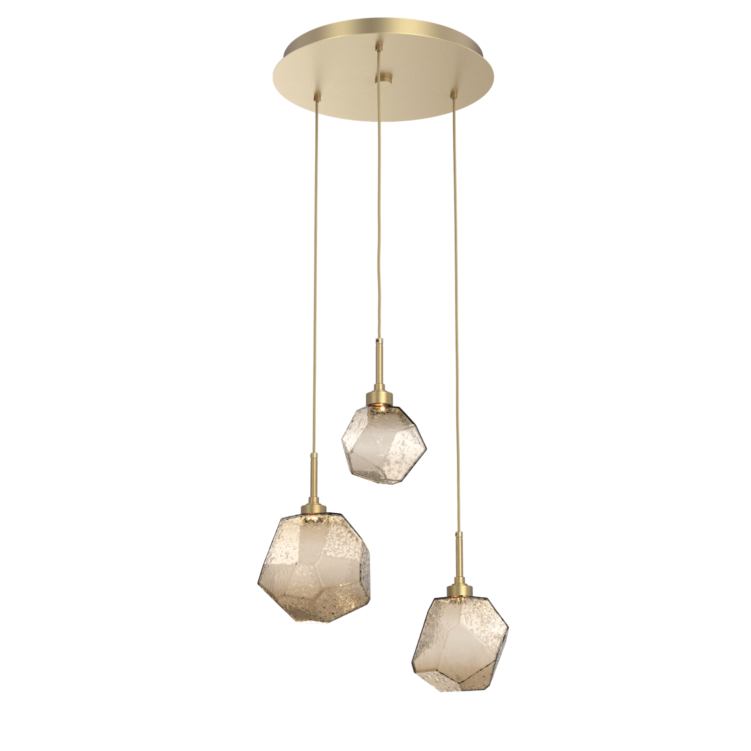 Hammerton Studio GEM ROUND 3 PENDANT CHANDELIER – QUICK SHIP