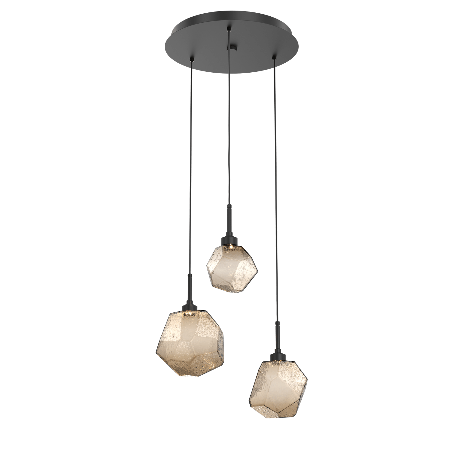 Hammerton Studio GEM ROUND 3 PENDANT CHANDELIER – QUICK SHIP