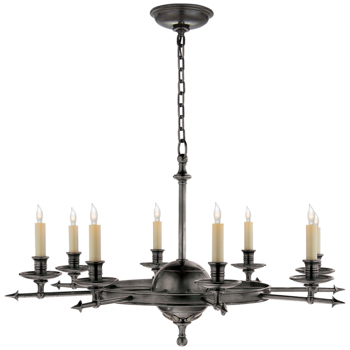 Visual Comfort & Co. Leaf and Arrow Large Chandelier Chandeliers Visual Comfort & Co.   