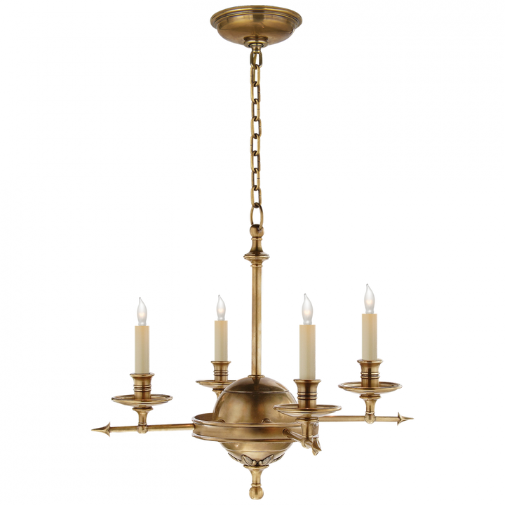 Visual Comfort & Co. Leaf and Arrow Small Chandelier Chandeliers Visual Comfort & Co.   