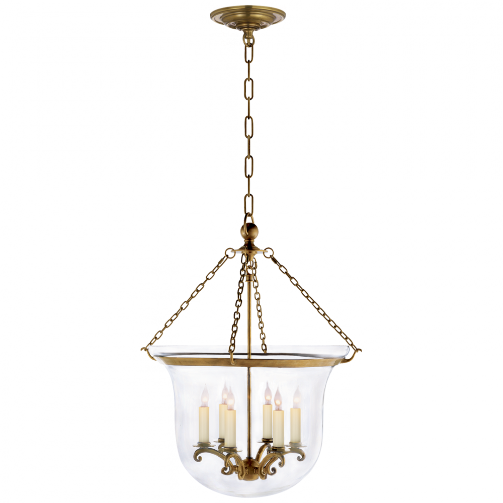 Visual Comfort & Co. Country Large Bell Jar Lantern Ceiling Lights Visual Comfort & Co.   