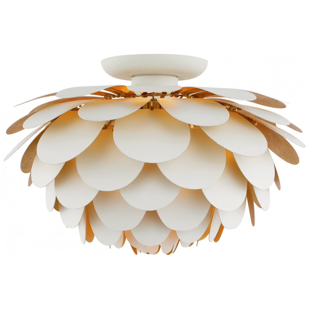 Visual Comfort & Co. Cynara Large Flush Mount Ceiling Lights Visual Comfort & Co.   