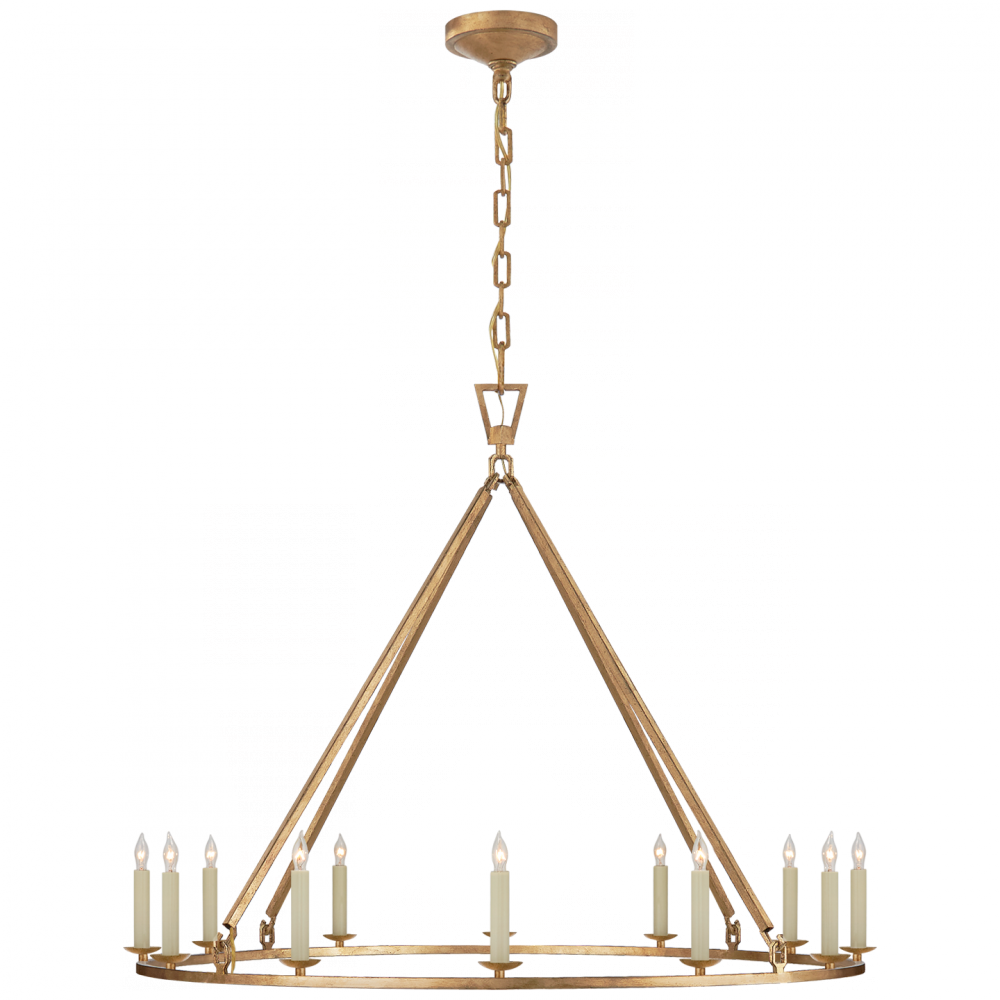 Visual Comfort & Co. Darlana Large Single Ring Chandelier Ceiling Lights Visual Comfort & Co.   