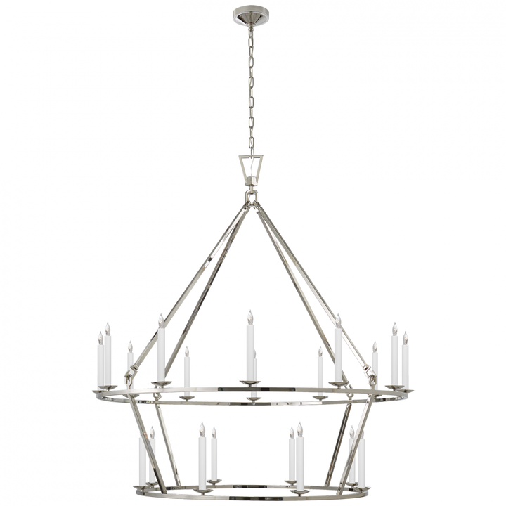 Visual Comfort Darlana Extra Large Two-Tier Chandelier Chandeliers Visual Comfort & Co.   