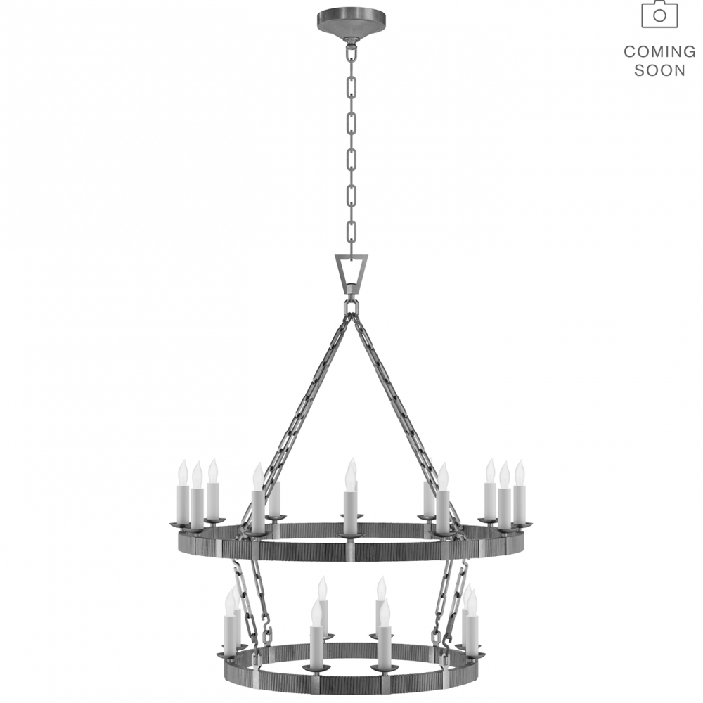 Visual Comfort & Co. Darlana Medium Two Tier Chandelier Ceiling Lights Visual Comfort & Co.   