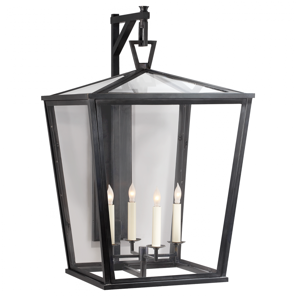 Visual Comfort Darlana Large Bracket Lantern Outdoor Flush Mounts Visual Comfort & Co.   