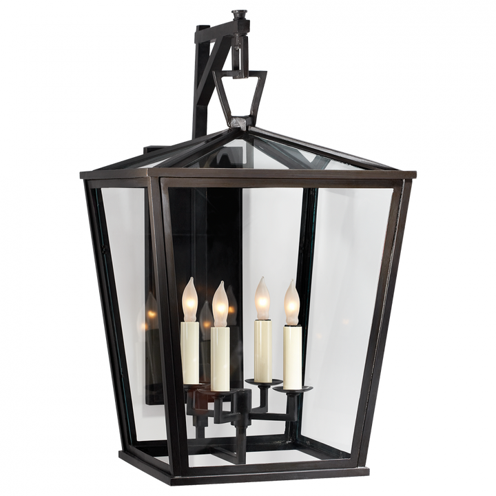 Visual Comfort & Co. Darlana Medium Bracket Lantern Outdoor Flush Mounts Visual Comfort & Co.   