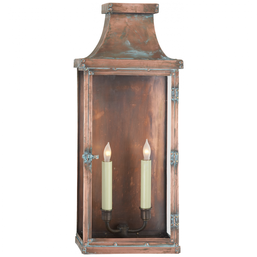 Visual Comfort & Co. Bedford Wide Tall 3/4 Lantern Outdoor Flush Mounts Visual Comfort & Co.   