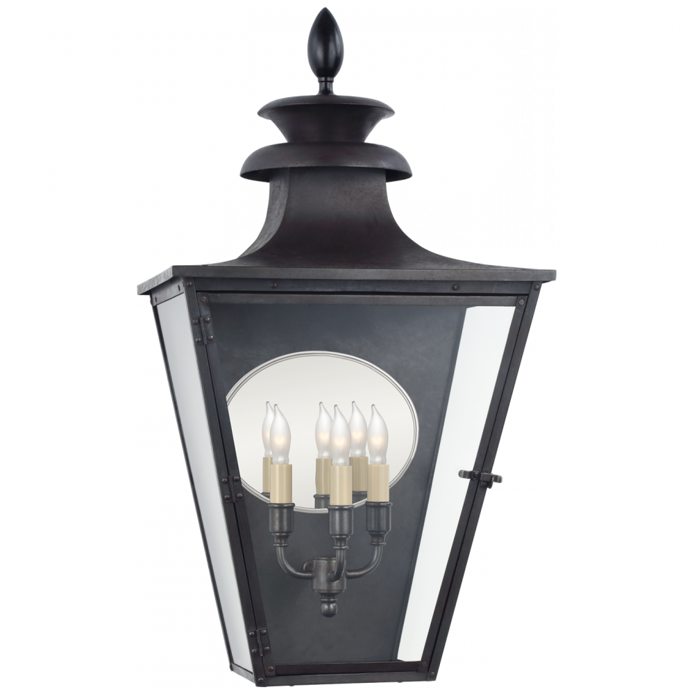 Visual Comfort & Co. Albermarle Medium 3/4 Wall Lantern Outdoor Flush Mounts Visual Comfort & Co.   