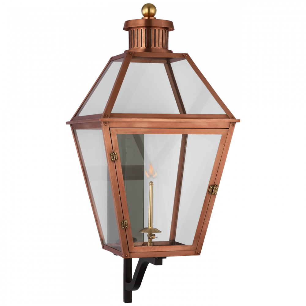 Visual Comfort & Co. Stratford XL Bracketed Gas Wall Lantern Outdoor Flush Mounts Visual Comfort & Co.   