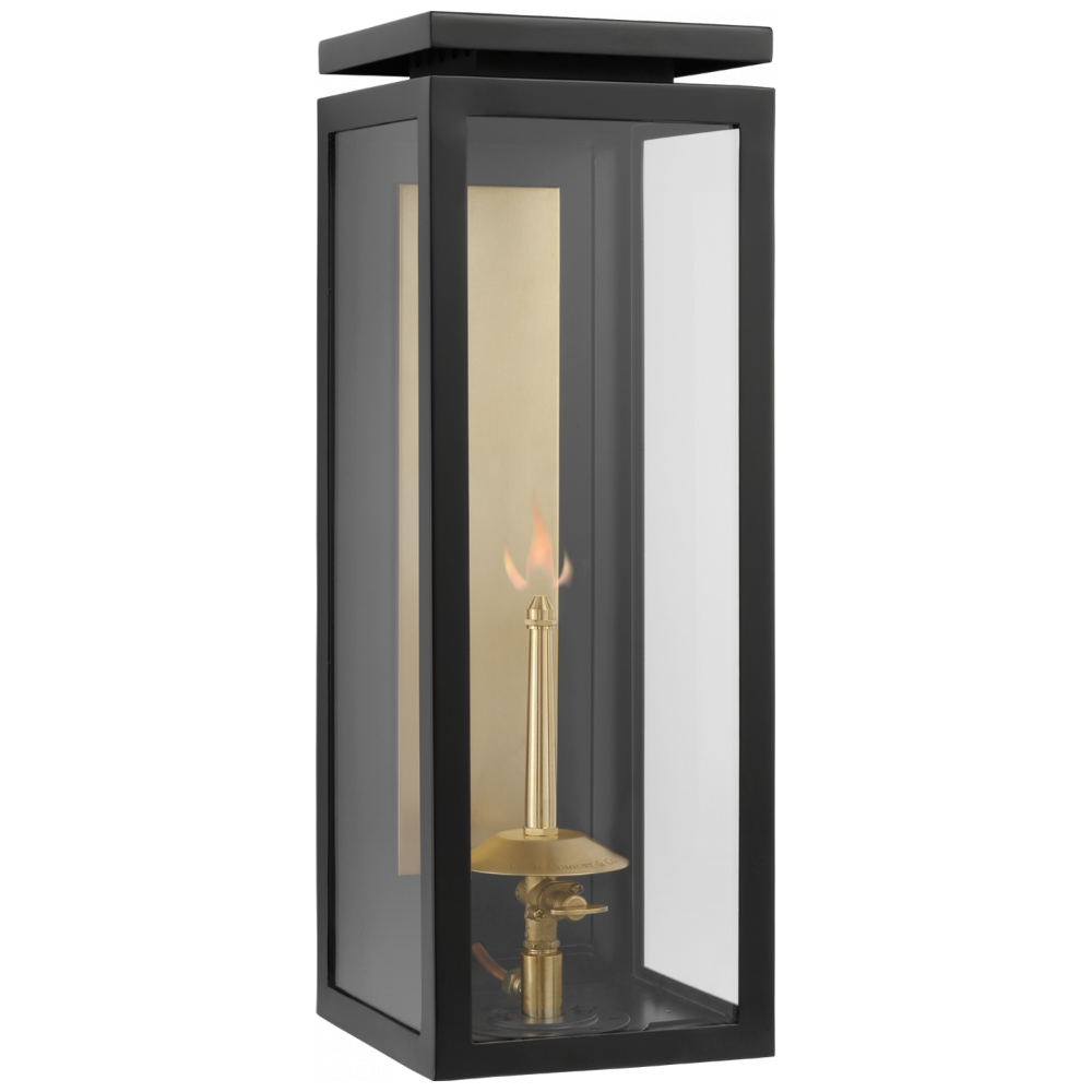 Visual Comfort & Co. Fresno Medium 3/4 Gas Wall Lantern Outdoor Flush Mounts Visual Comfort & Co.   