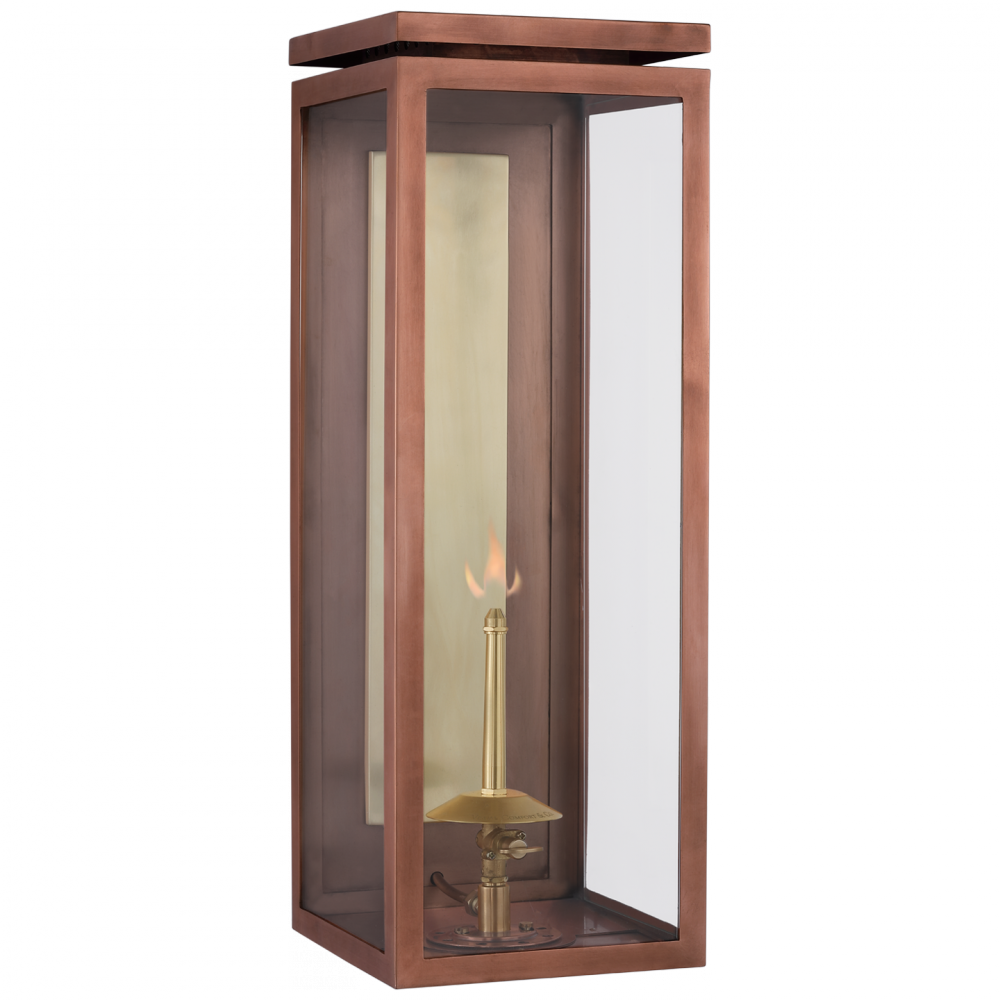 Visual Comfort & Co. Fresno Large 3/4 Gas Wall Lantern Outdoor Flush Mounts Visual Comfort & Co.   