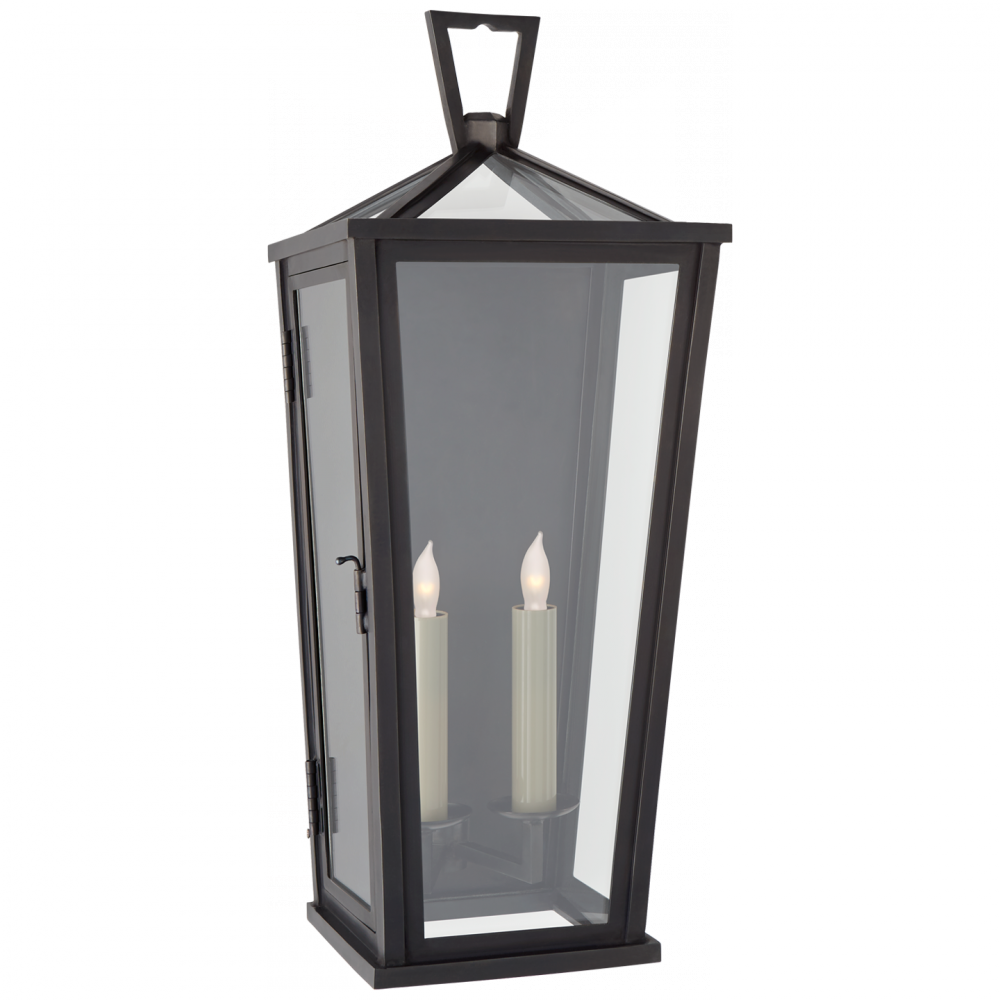 Visual Comfort Darlana Medium Tall 3/4 Wall Lantern Outdoor Flush Mounts Visual Comfort & Co.   