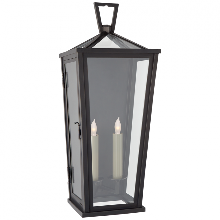 Visual Comfort Darlana Medium Tall 3/4 Wall Lantern Outdoor Flush Mounts Visual Comfort & Co.   