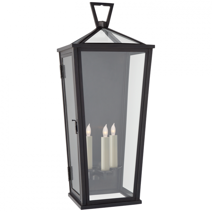 Visual Comfort Darlana Large Tall 3/4 Wall Lantern Outdoor Flush Mounts Visual Comfort & Co.   