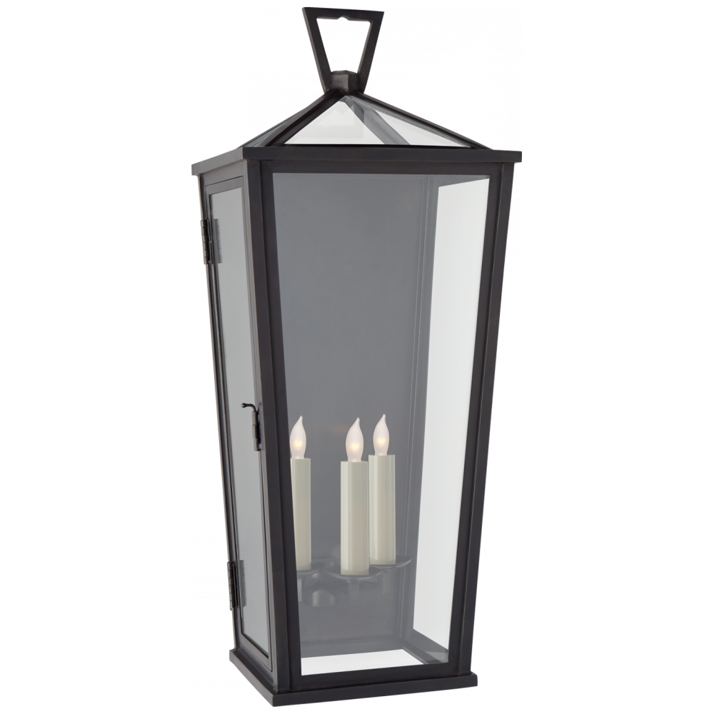 Visual Comfort & Co. Darlana Large Tall 3/4 Wall Lantern Outdoor Flush Mounts Visual Comfort & Co.   