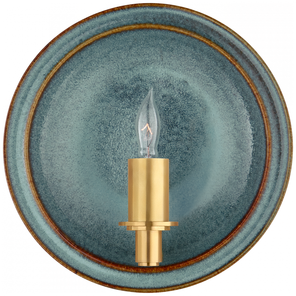 Visual Comfort & Co. Leeds Small Round Sconce Wall Sconces Visual Comfort & Co.   