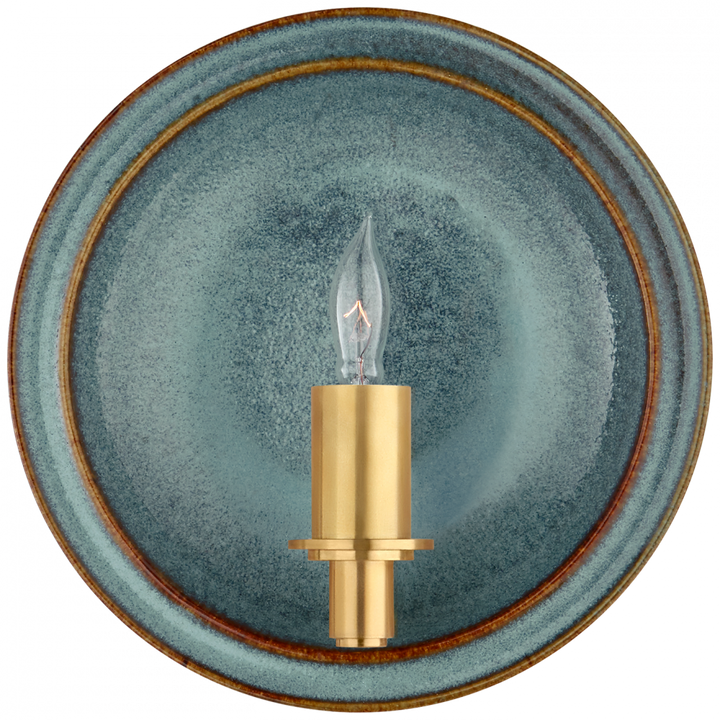 Visual Comfort & Co. Leeds Small Round Sconce Wall Sconces Visual Comfort & Co.   