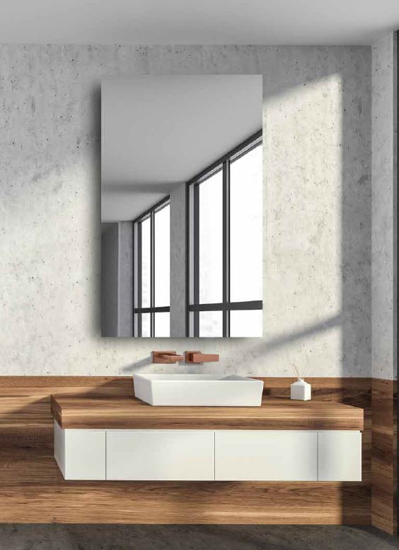 Electric Mirror Simplicity™ Mirrored Cabinet LED Vanity Mirrors Electric Mirror   