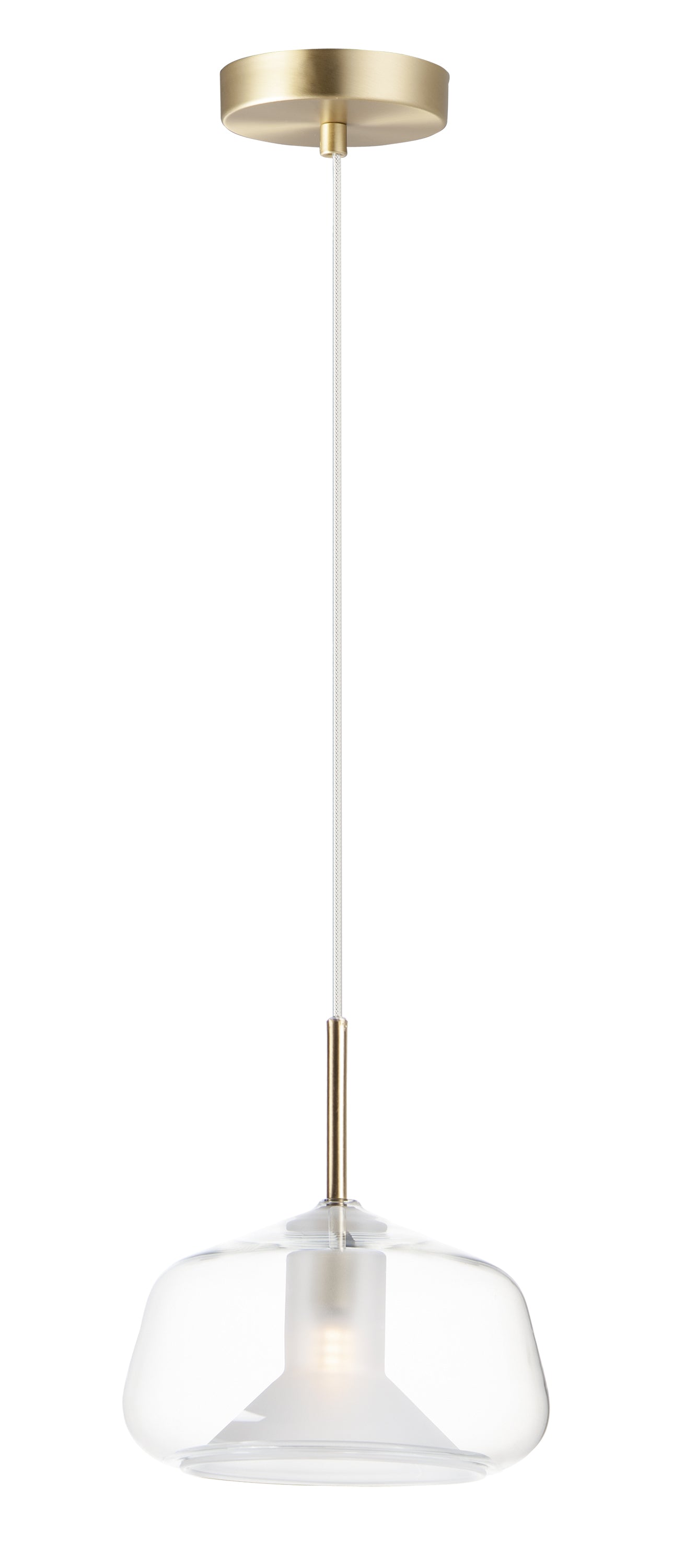 Deuce-Single Pendant Pendant ET2 7.75x7.75x7 Satin Brass 