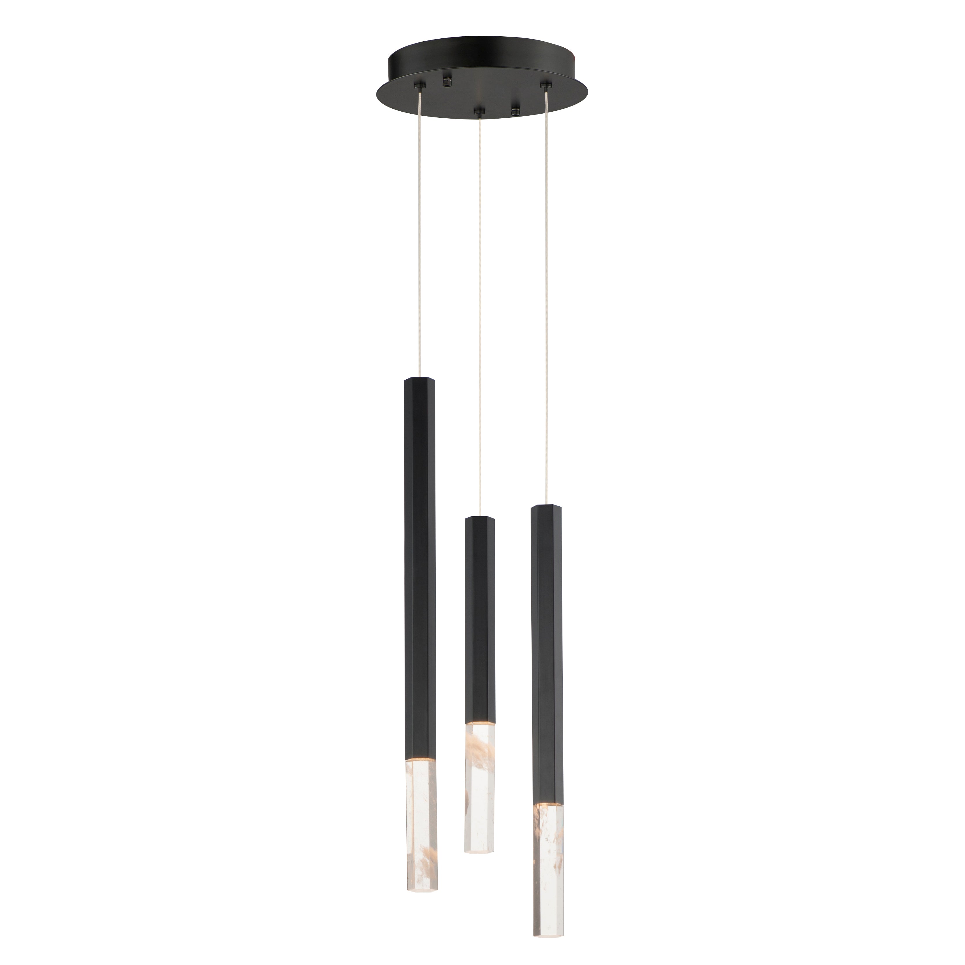 Diaphane-Multi-Light Pendant Pendant ET2 9.75x9.75x23.75 Black 