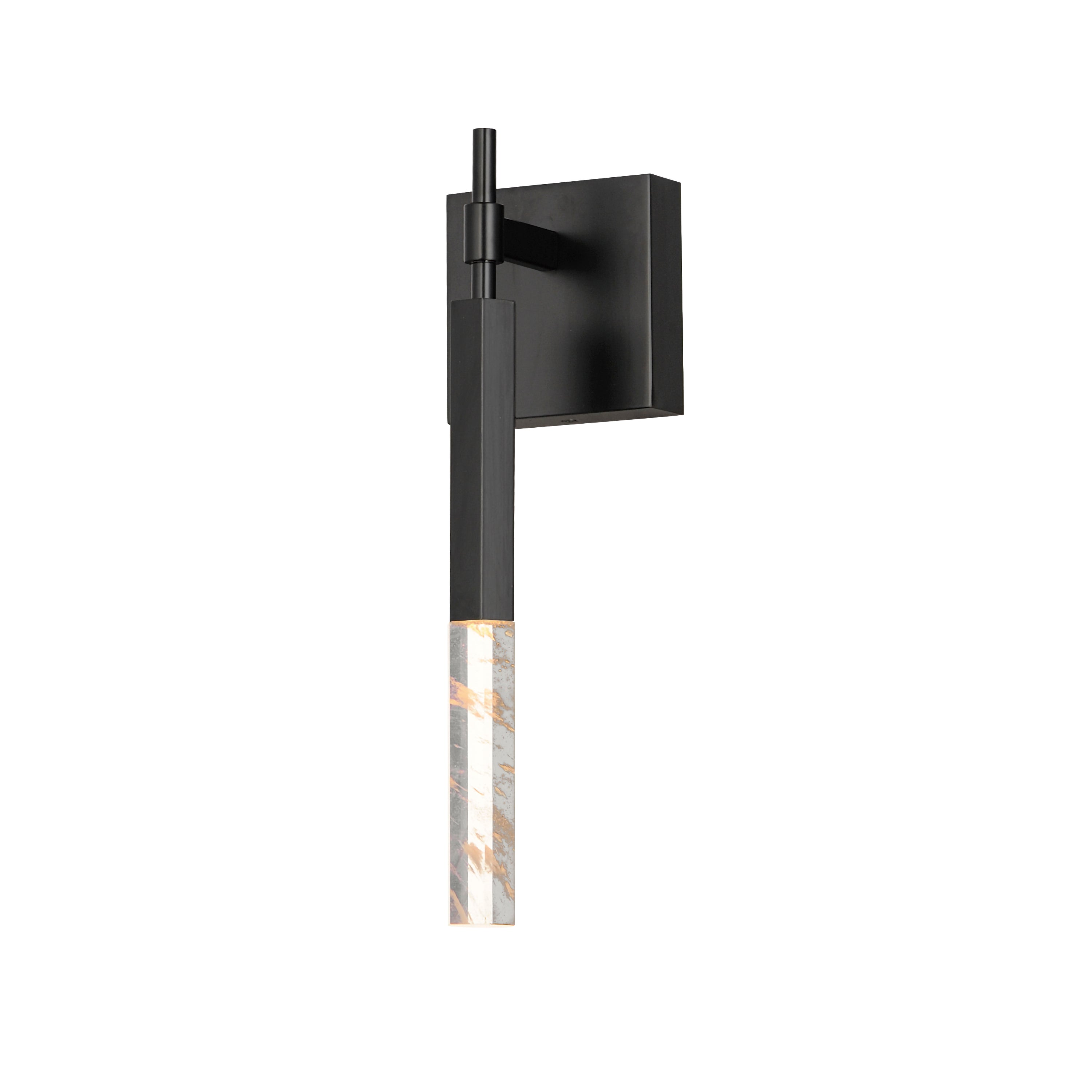 Diaphane-Wall Sconce Wall Light Fixtures ET2 x4.75x15.75 Black 