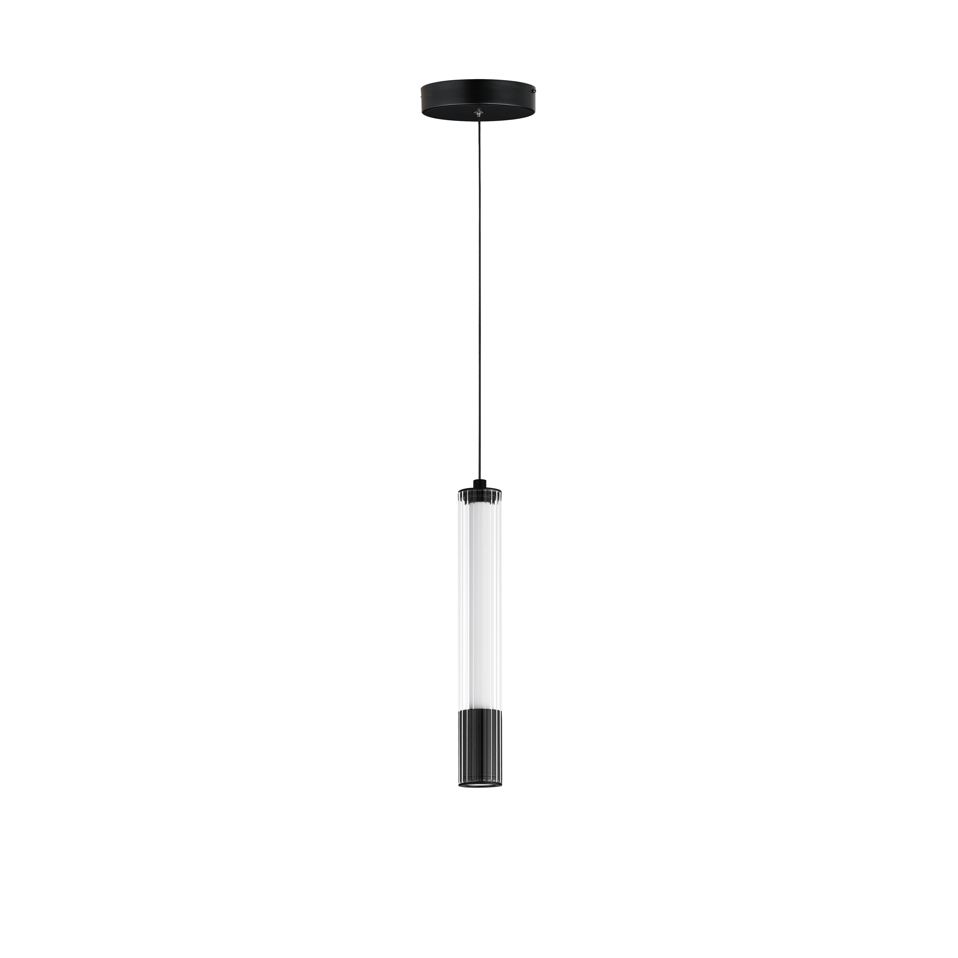 Cortex-Single Pendant Pendant ET2 1.5x1.5x10.75 Black 