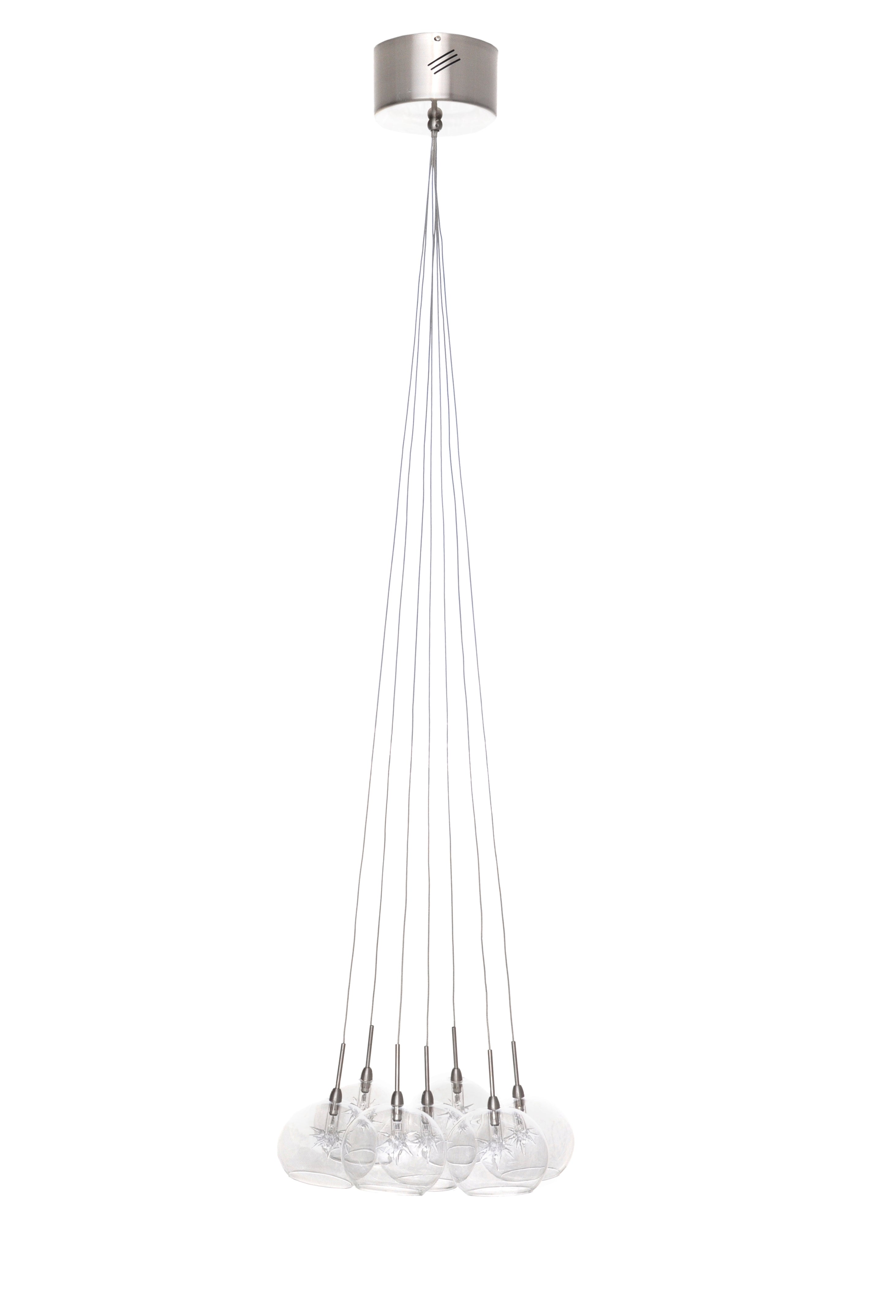 Starburst-Multi-Light Pendant Pendant ET2 x12x0 Satin Nickel 