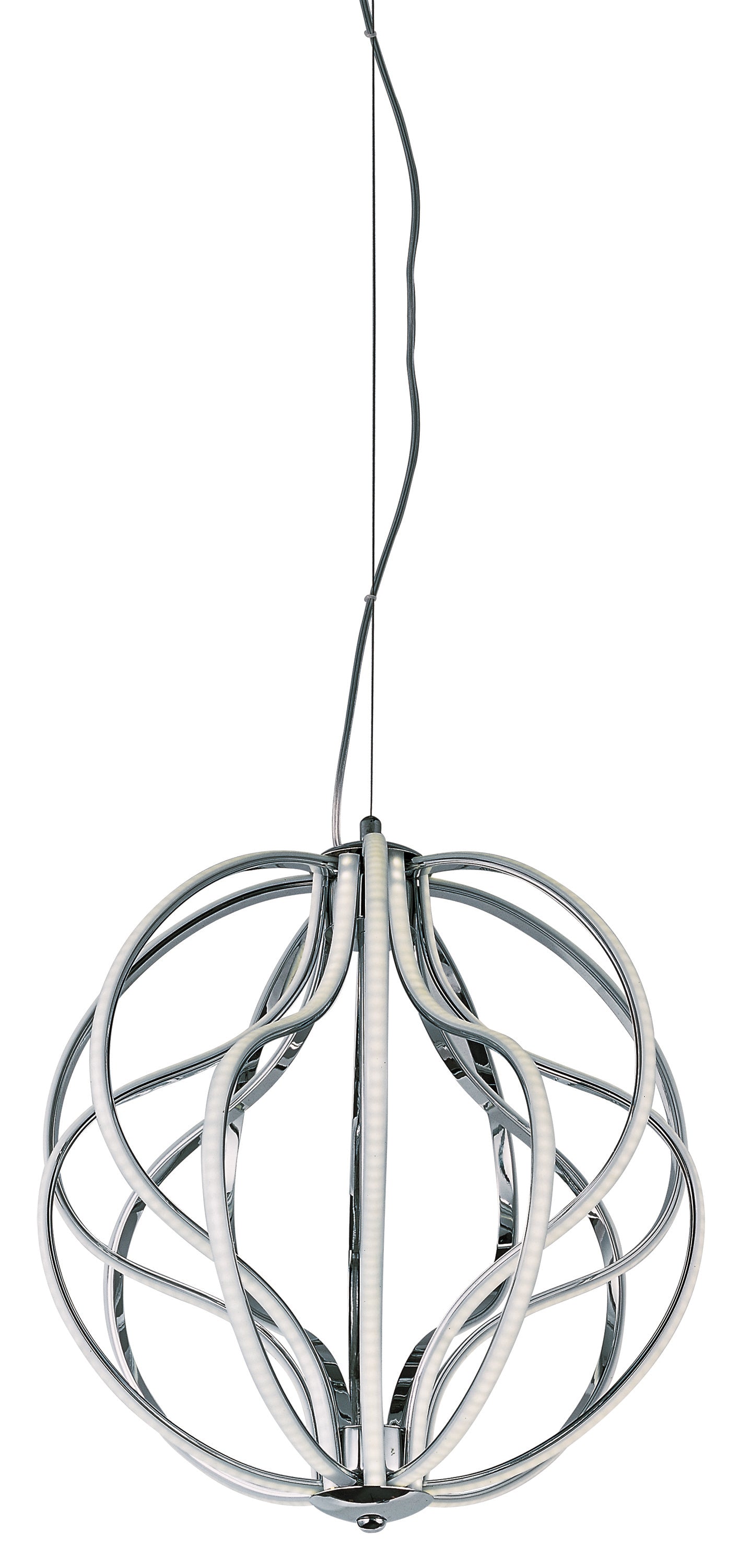 Aura-Single Pendant Pendant ET2 17x17x18 Polished Chrome 