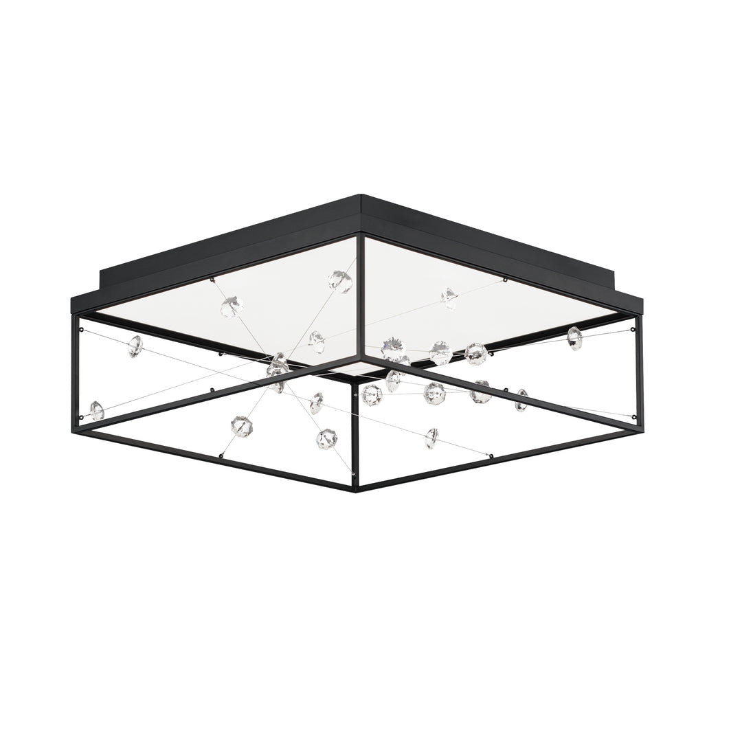 Entanglement-Flush Mount Ceiling Flush Mounts ET2 19.75x19.75x8 Black 