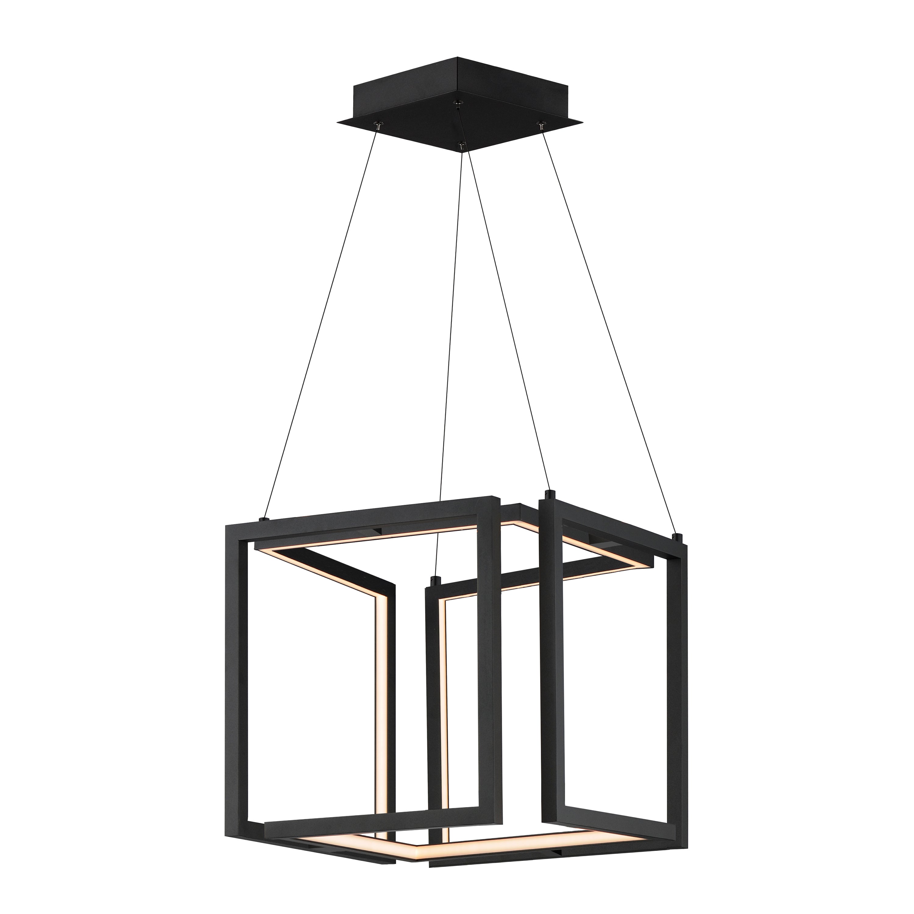 Penrose-Single Pendant Pendant ET2 16x16x16 Black 