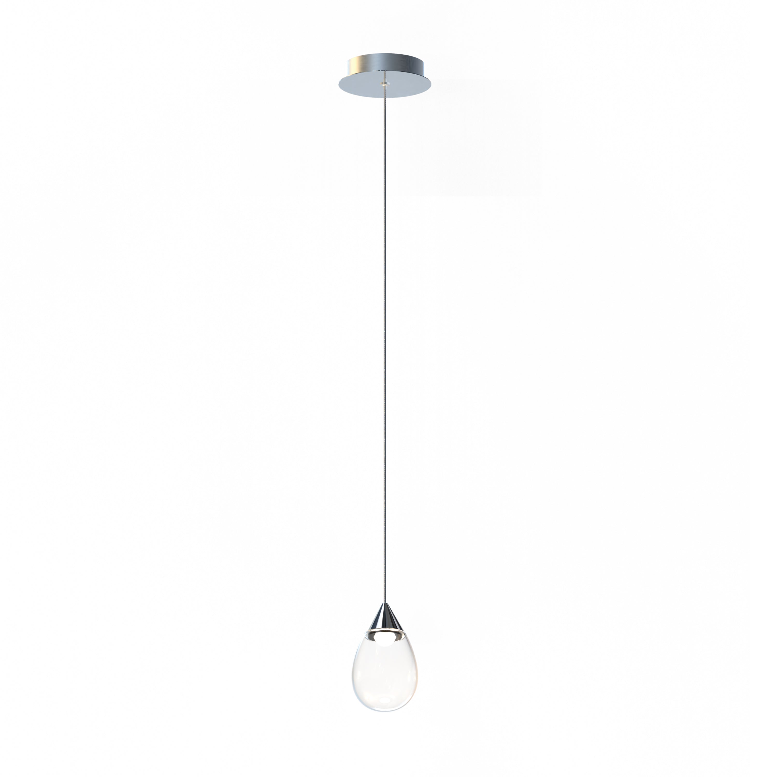 Dewdrop-Mini Pendant Mini Pendant ET2 4x4x6.75 Polished Chrome 