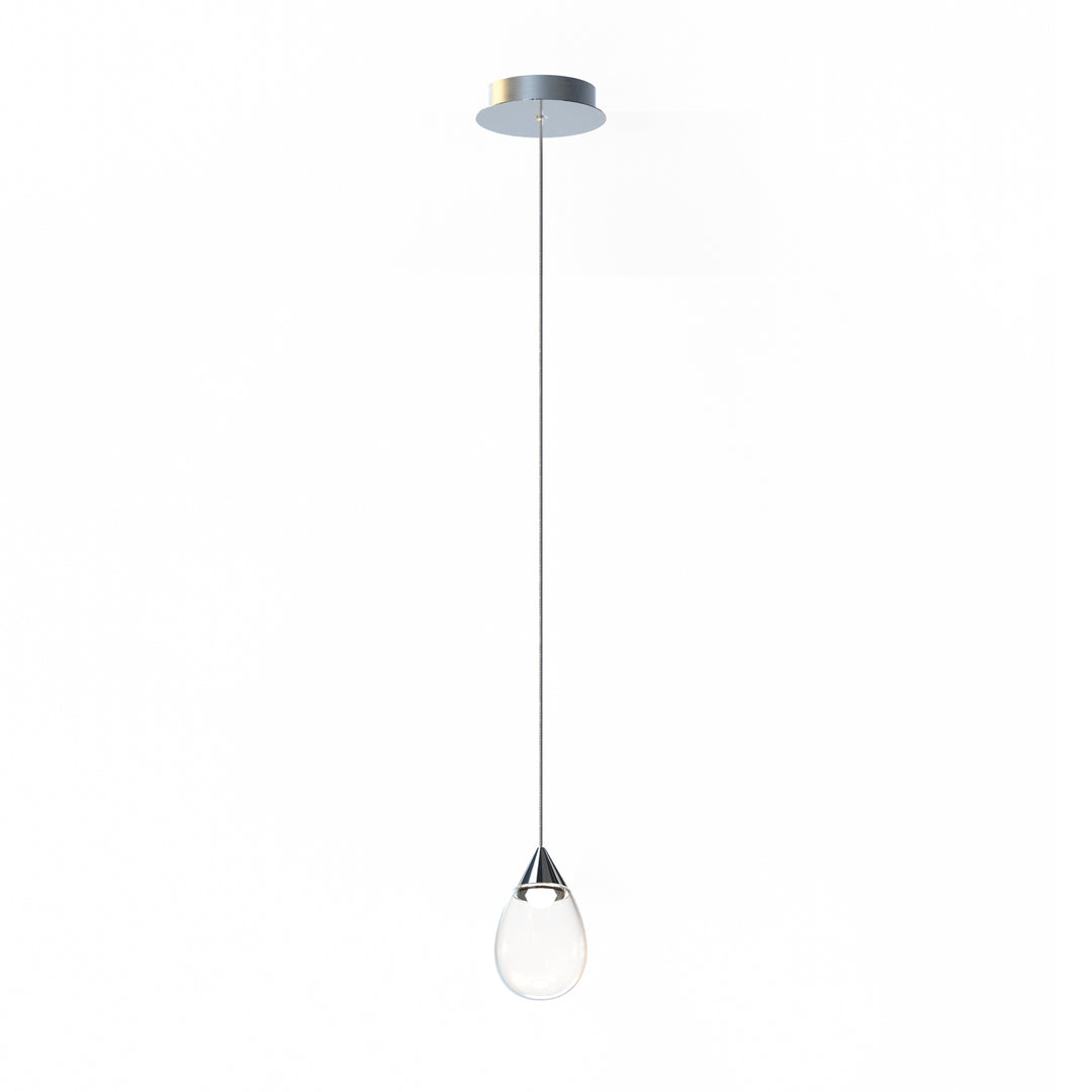 Dewdrop-Mini Pendant Mini-Pendants ET2 4x4x6.75 Polished Chrome 