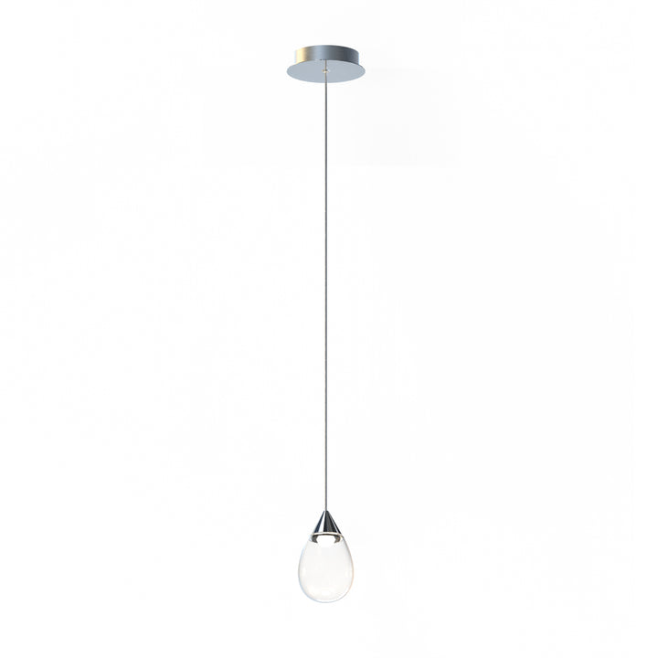 Dewdrop-Mini Pendant Mini-Pendants ET2 4x4x6.75 Polished Chrome 