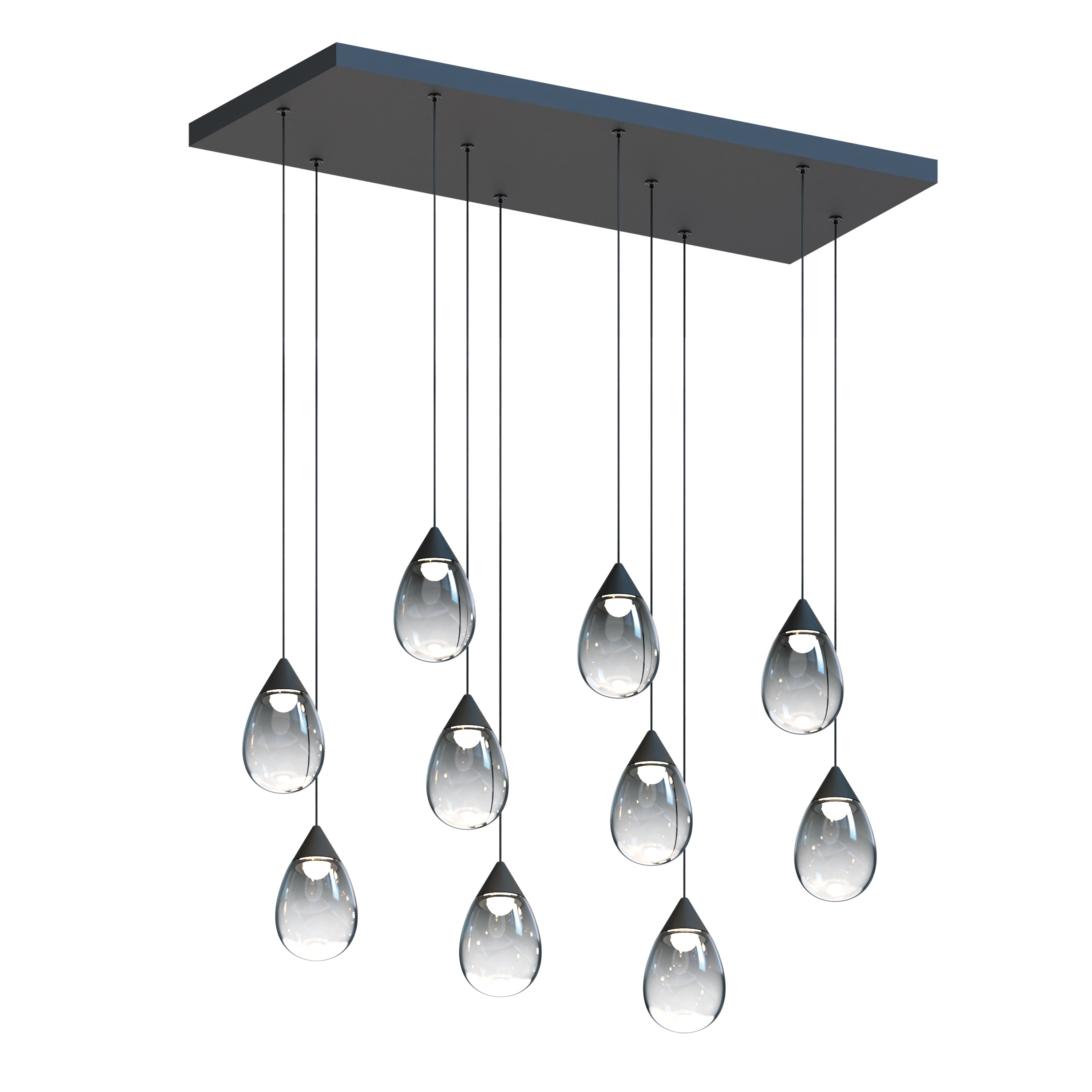 Dewdrop-Linear Pendant Pendant ET2 30.5x12.75x6.75 Black 