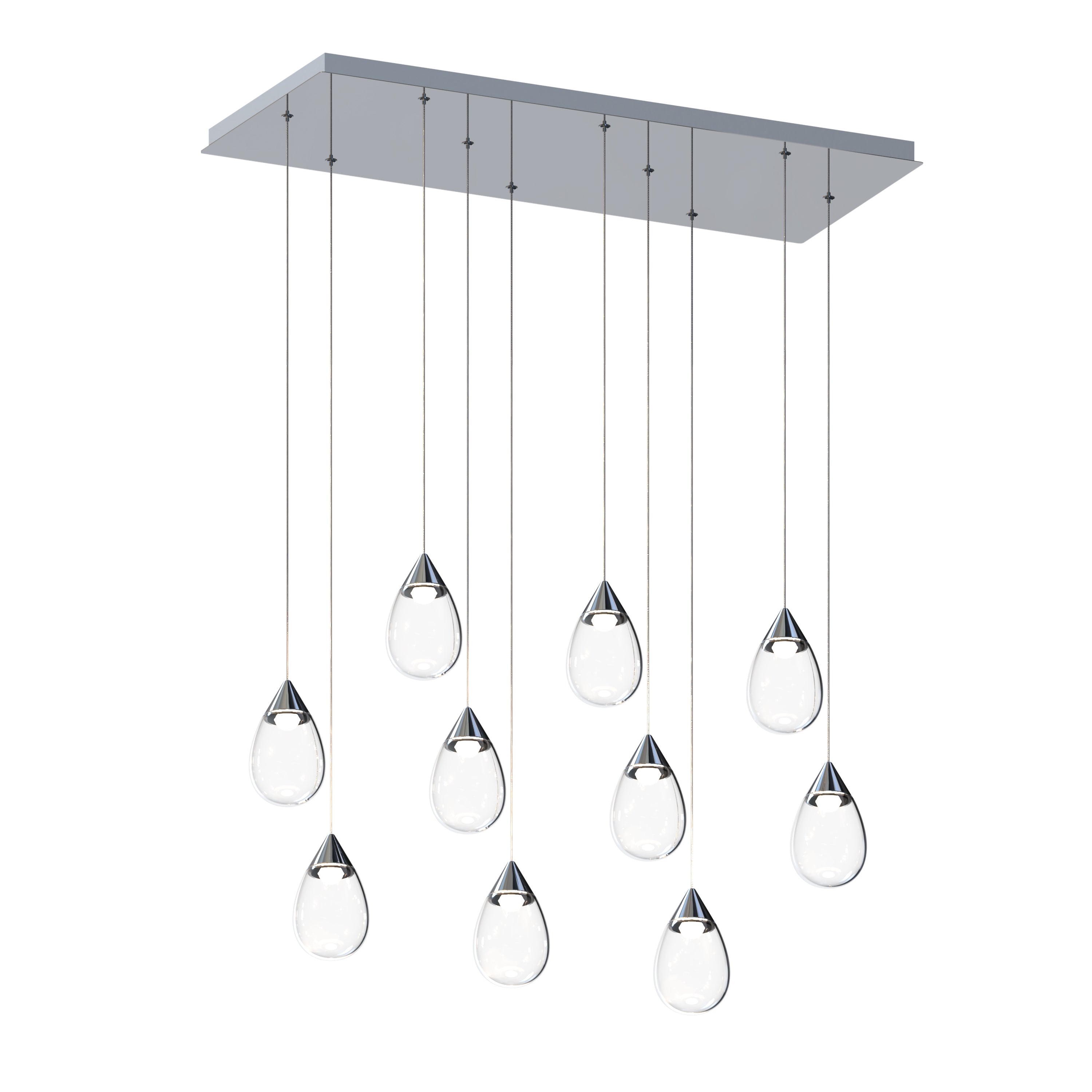 Dewdrop-Linear Pendant Pendant ET2 30.5x12.75x6.75 Polished Chrome 