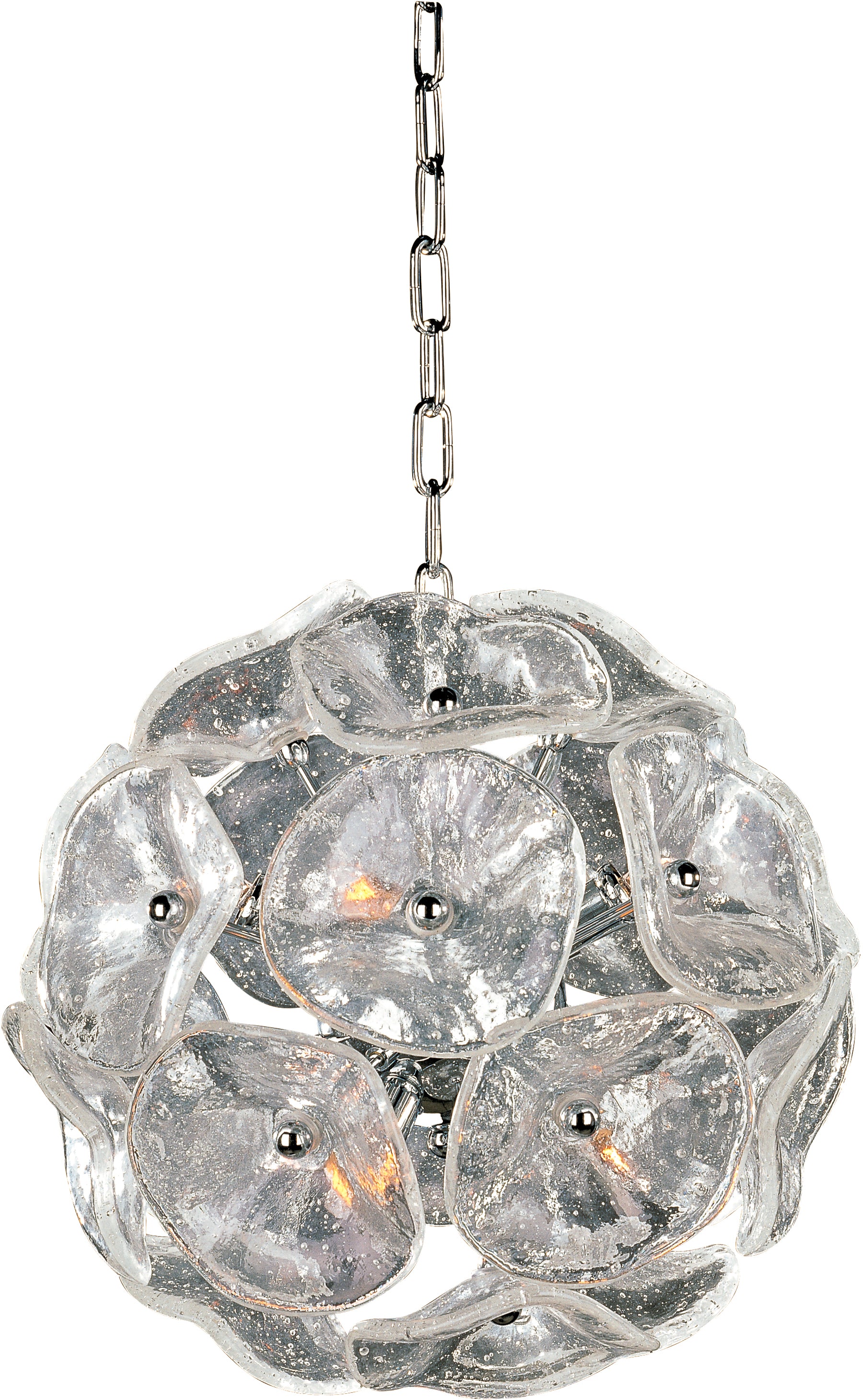 Fiori-Single Pendant Pendant ET2 12x12x12 Polished Chrome 