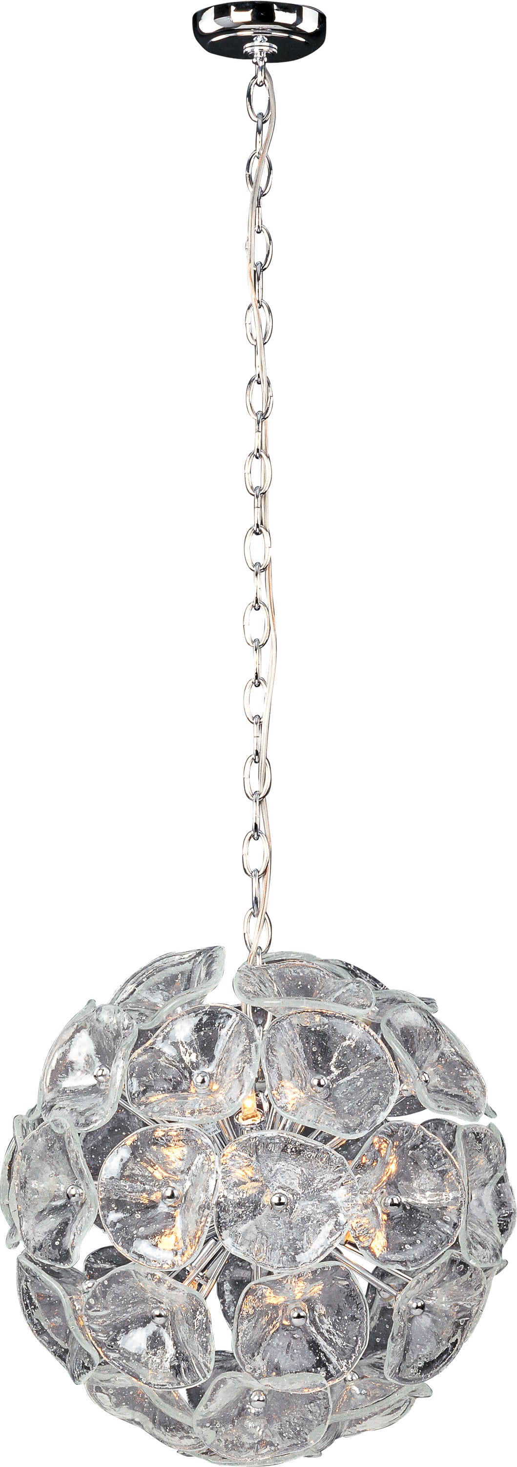 Fiori-Single Pendant Pendant ET2 20x20x20 Polished Chrome 