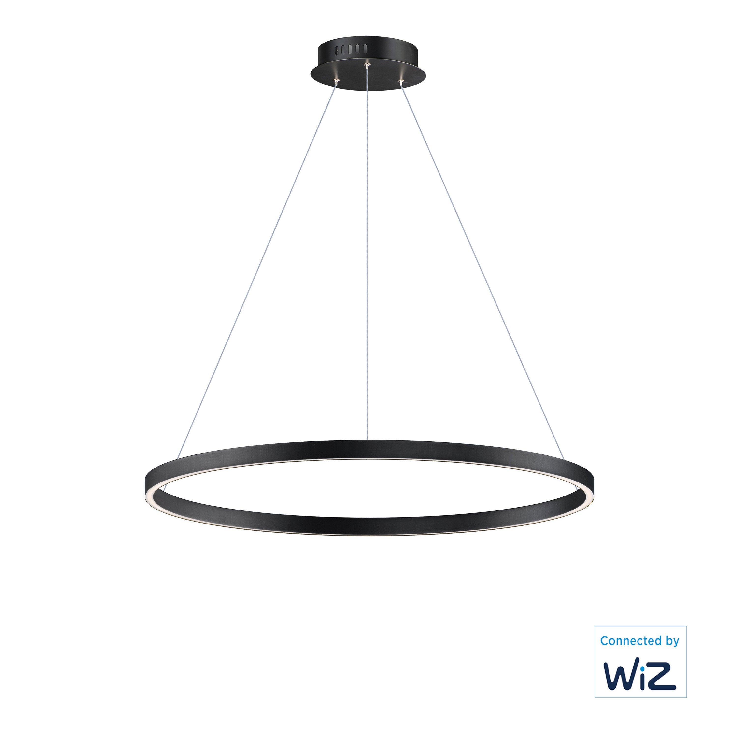 Groove WiZ-Single Pendant Pendant ET2 31.5x31.5x1.25 Black 